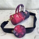 Louis Vuitton LV Women Papillon BB Handbag Midnight Fuchsia Monogram Coated Canvas - Image 3