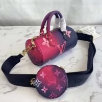 Louis Vuitton LV Women Papillon BB Handbag Midnight Fuchsia Monogram Coated Canvas (9)