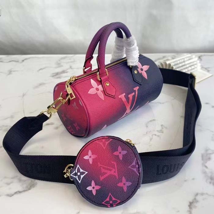 Louis Vuitton Papillon BB Midnight Fuchsia in Coated Canvas with