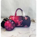 Louis Vuitton LV Women Papillon BB Handbag Midnight Fuchsia Monogram Coated Canvas - Image 2