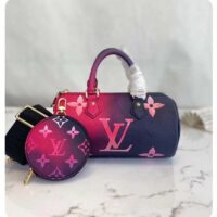 Louis Vuitton LV Women Papillon BB Handbag Midnight Fuchsia Monogram Coated Canvas (9)