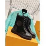 Louis Vuitton LV Women Territory Flat Ranger Black Calf Leather Wool - Image 2