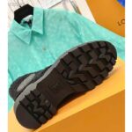 Louis Vuitton LV Women Territory Flat Ranger Black Calf Leather Wool - Image 6