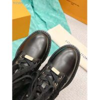 Louis Vuitton LV Women Territory Flat Ranger Black Calf Leather Wool (10)