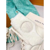 Louis Vuitton LV Women Territory Flat Ranger Ecru Beige Calf Leather Wool (10)