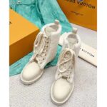 Louis Vuitton LV Women Territory Flat Ranger Ecru Beige Calf Leather Wool - immagine 5