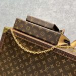 Louis Vuitton LV Women Toiletry Pouch On Chain Monogram Coated Canvas Cowhide - Image 6