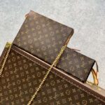 Louis Vuitton LV Women Toiletry Pouch On Chain Monogram Coated Canvas Cowhide - Image 3