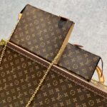 Louis Vuitton LV Women Toiletry Pouch On Chain Monogram Coated Canvas Cowhide - Image 5