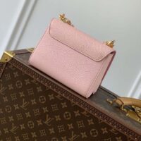 Louis Vuitton LV Women Twist PM Handbag Pink Grained Calfskin Leather (1)