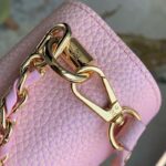 Louis Vuitton LV Women Twist PM Handbag Pink Grained Calfskin Leather - Image 8