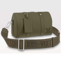 Louis Vuitton Unisex City Keepall Bag Khaki LV Aerogram Cowhide Leather (1)