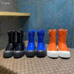 Louis Vuitton Unisex LV Ruby Flat Half Boot Black Vinyl Elastic Stopper Rubber - Image 12