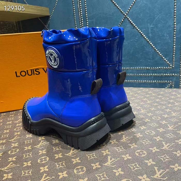 Louis Vuitton® Ruby Flat Half Boot Royal Blue. Size 36.0