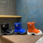 Louis Vuitton Unisex LV Ruby Flat Half Boot Black Vinyl Elastic Stopper Rubber - Image 13