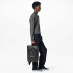 Louis Vuitton Unisex Saumur Backpack Monogram Eclipse Coated Canvas Black Cowhide Leather - Image 12