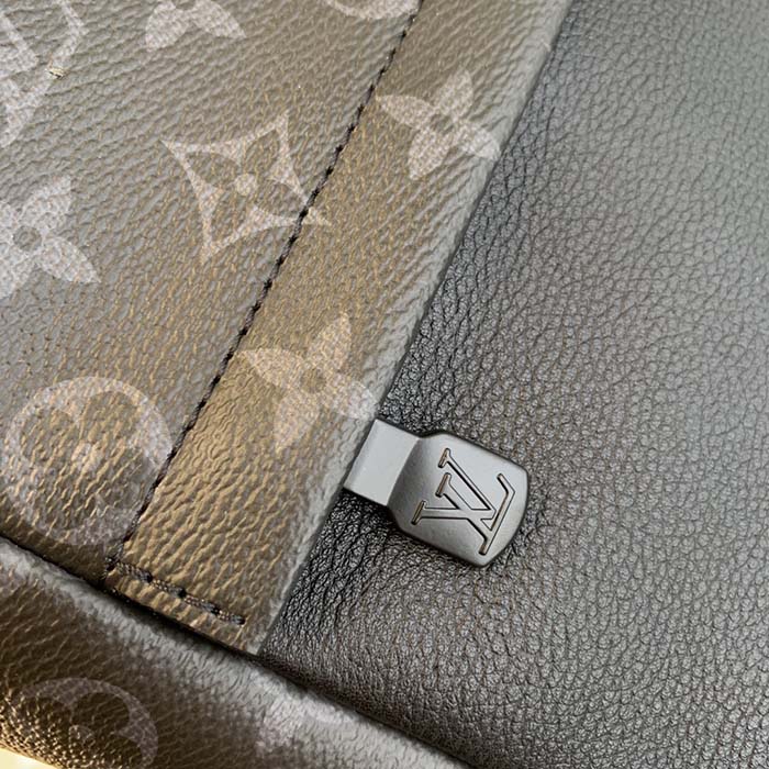 LV Saumur Backpack In Monogram Eclipse Coated Canvas 27cm in 2023