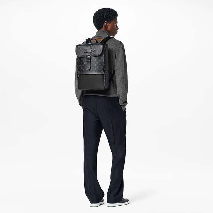 Louis Vuitton Men's Monogram Eclipse Saumur Backpack – Luxuria & Co.