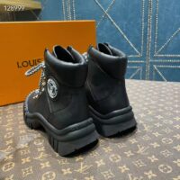 Louis Vuitton Women LV Ruby Flat Ranger Black Calf Leather Bicolor Laces Rubber (5)