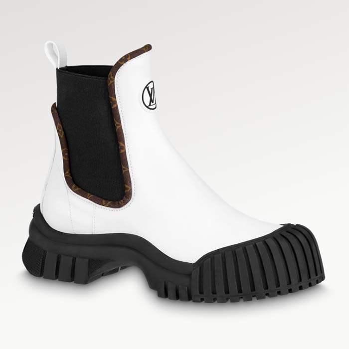 Boots Louis Vuitton White size 42.5 EU in Rubber - 23647607