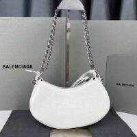 Balenciaga Women BB Le Cagole XS Shoulder Bag White Arena Lambskin (7)