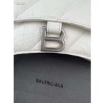 Balenciaga Women Crush Small Chain Bag Quilted White Crushed Calfskin Aged-Silver Hardware - immagine 8