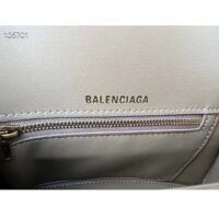 Balenciaga Women Hourglass Small Handbag Beige Brown BB Monogram Coated Canvas (5)