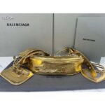 Balenciaga Women Le Cagole XS Shoulder Bag Gold Metallized Arena Lambskin – Bild 4