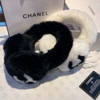 Chanel CC Women Earmuffs Ear Protectors White Black Wool Winter Sports-White (3)