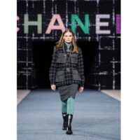 Chanel Women CC High Boots Caoutchouc Leather Black (2)