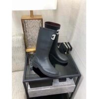 Chanel Women CC High Boots Caoutchouc Leather Black (2)