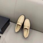 Chanel Women CC Loafers Shiny Calfskin Light Brown 2 Cm Heel - immagine 3