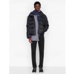 Dior Unisex CD Oblique Scarf Black Gray Wool Fringed Edging Wool - immagine 10