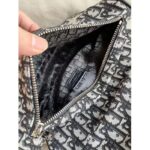 Dior Unisex CD Saddle Bag Beige Black Dior Oblique Jacquard - Imagen 7