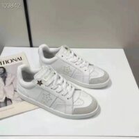 Dior Unisex Shoes CD Dior Star Sneaker White Calfskin Suede (4)