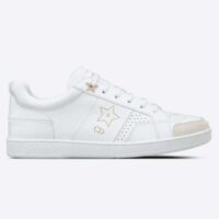 Dior Unisex Shoes CD Dior Star Sneaker White Calfskin Suede (4)