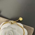 Dior Women 30 Montaigne Long Necklace Gold-Finish Metal and White Crystals - Image 6