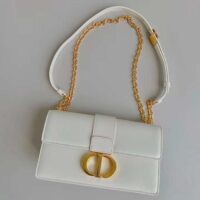 Dior Women CD 30 Montaigne East-West Bag Chain Latte Calfskin (4)