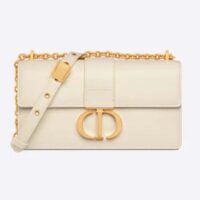 Dior Women CD 30 Montaigne East-West Bag Chain Latte Calfskin