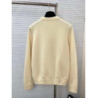 Dior Women CD By Erl Sweater Rabbit Patch Beige Cotton-Blend Jersey Round Neck (3)