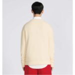 Dior Men CD By Erl Sweater Rabbit Patch Beige Cotton-Blend Jersey Round Neck – Bild 15