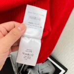 Dior Men CD By Erl Sweater Rabbit Patch Red Cotton-Blend Jersey Round Neck – Bild 10