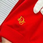 Dior Men CD By Erl Sweater Rabbit Patch Red Cotton-Blend Jersey Round Neck – Bild 8