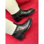 Dior Women CD Dior Empreinte Boot Black White Perforated Calfskin - immagine 6