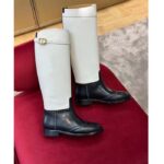 Dior Women CD Dior Empreinte Boot Black White Perforated Calfskin - immagine 3