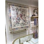 Dior Women CD Dior Jardin D'Hiver 90 Square Scarf White Multicolor Silk Twill - immagine 2