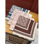 Dior Women CD Dior Oblique Diortwin 70 Square Scarf Navy Blue Silk Twill - Imagen 9