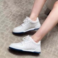 Dior Women CD Dior One Sneaker White Dior Oblique Perforated Calfskin (11)