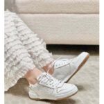 Dior Women CD Dior One Sneaker White Gold-Tone Dior Oblique Perforated Calfskin - immagine 13