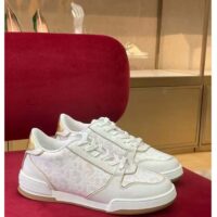 Dior Women CD Dior One Sneaker White Gold-Tone Dior Oblique Perforated Calfskin (7)